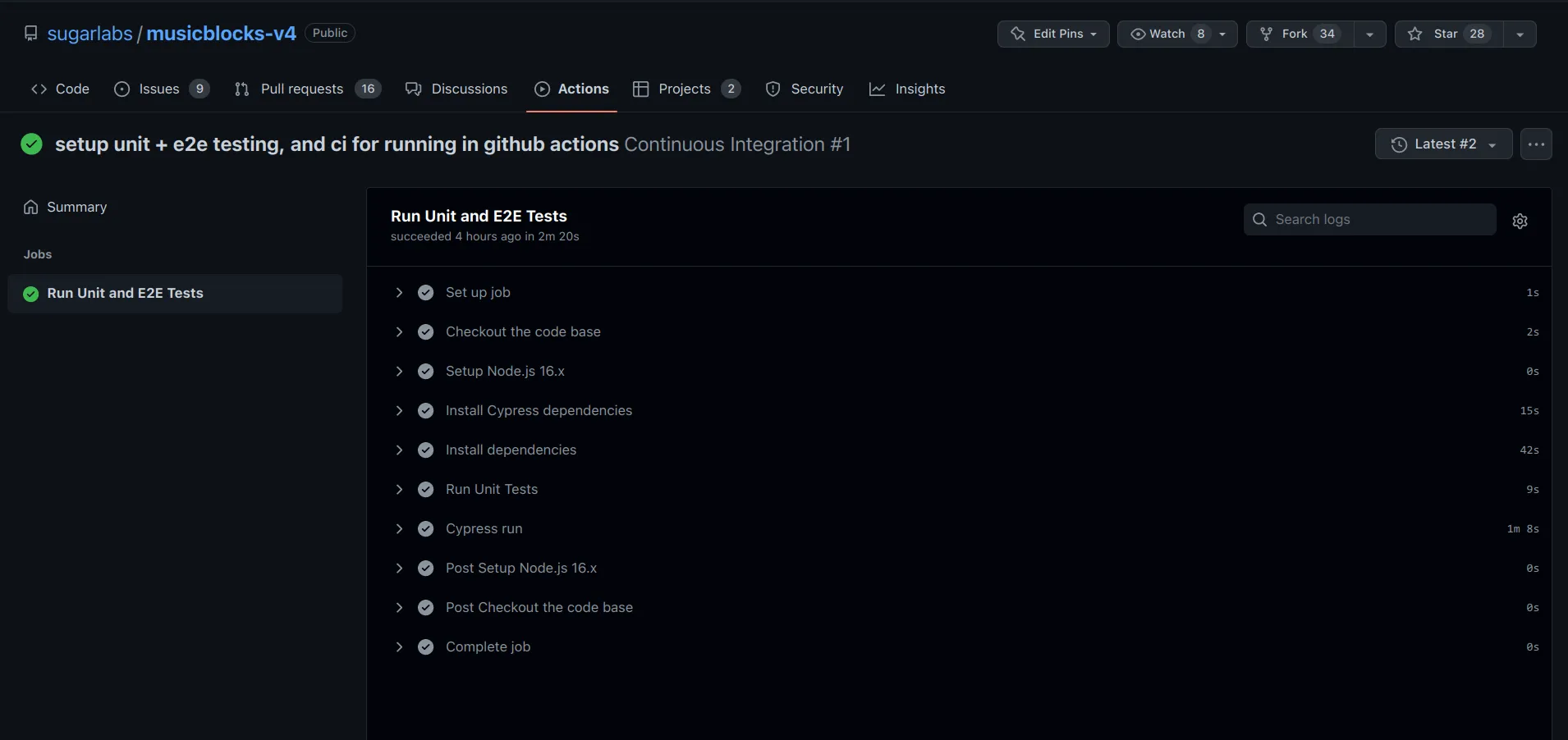 github actions