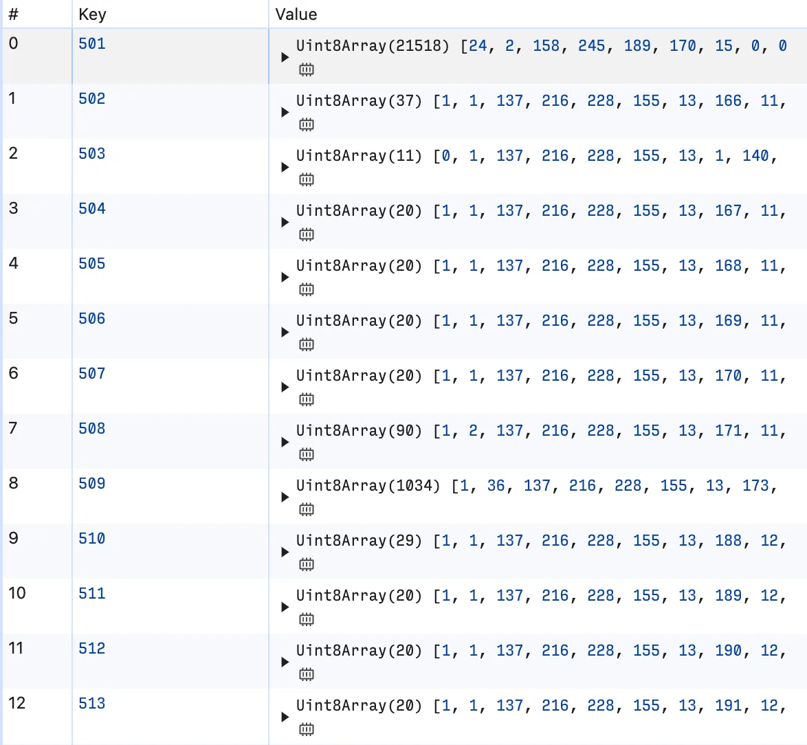 Updates and state vector in IndexedDB